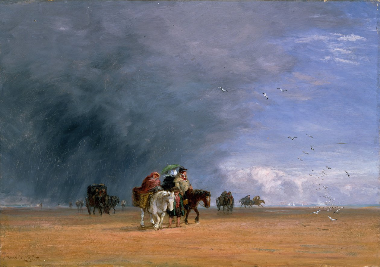 Crossing the Sands, 1848. av David Cox the elder
