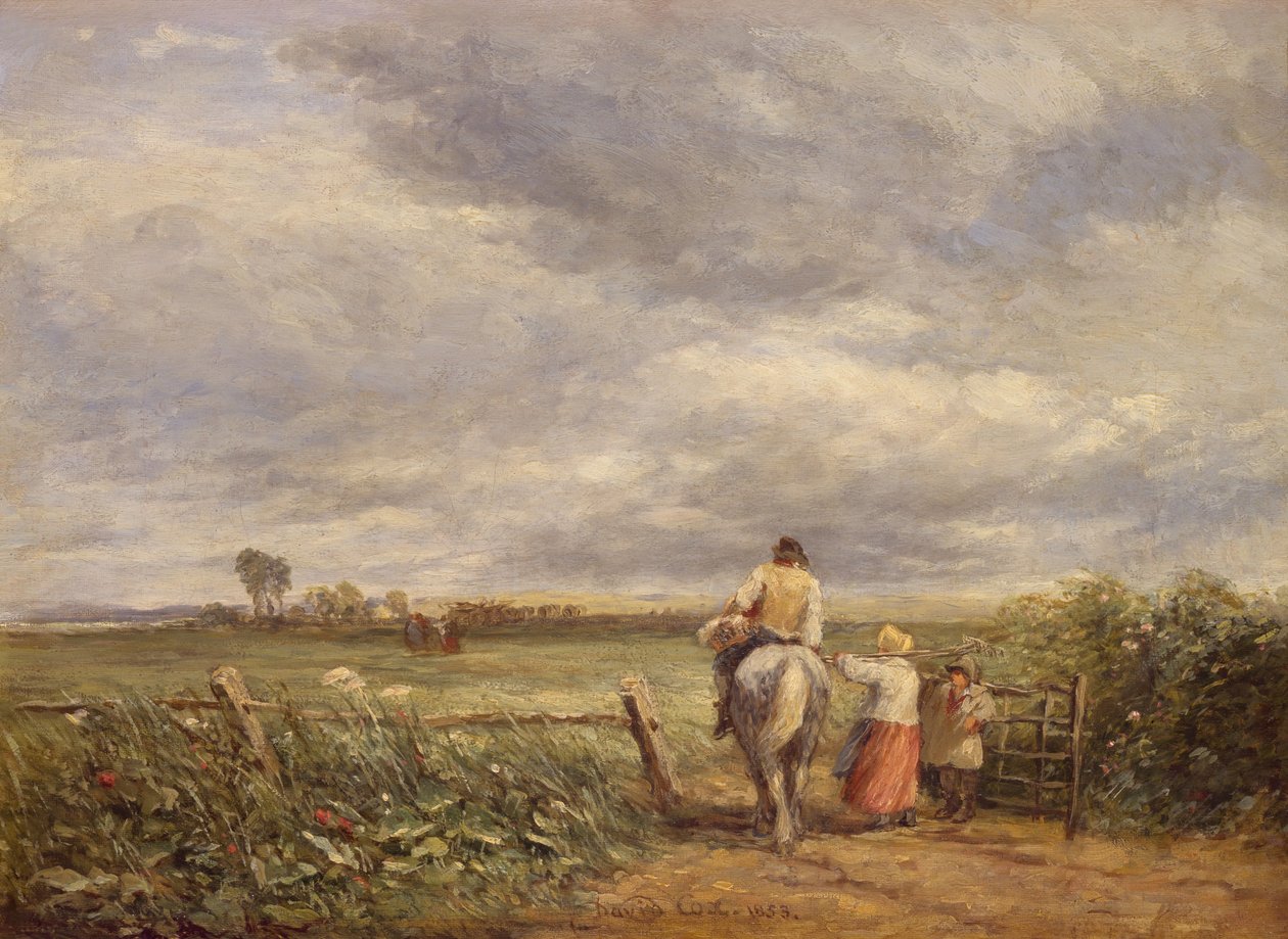 Skal til Hayfield, 1853. av David Cox the elder