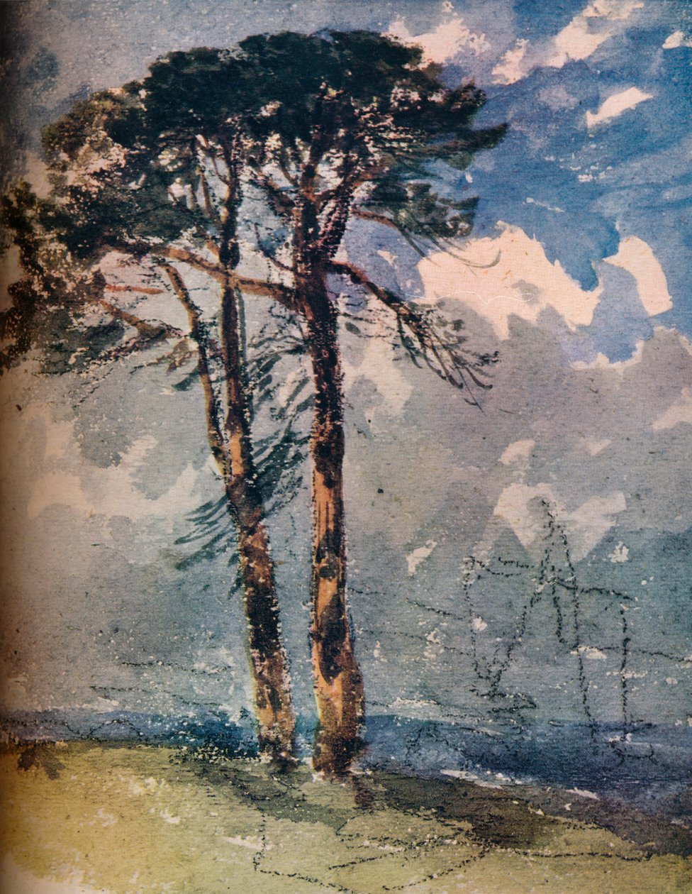Scotch Firs, 1805 av David Cox the elder