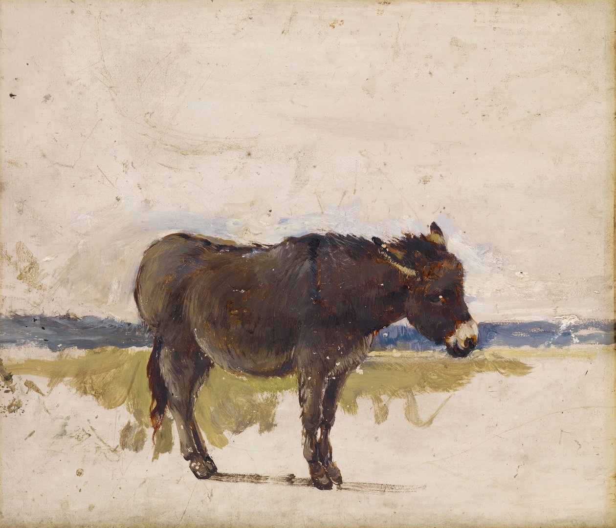 Studie av et esel, 1841-1843. av David Cox the elder
