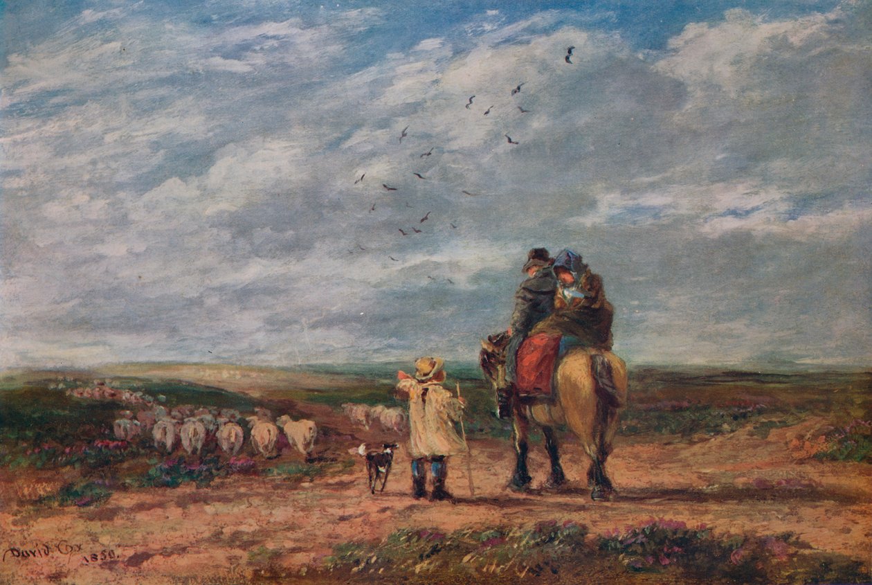 The Cross Road, 1850 av David Cox the elder