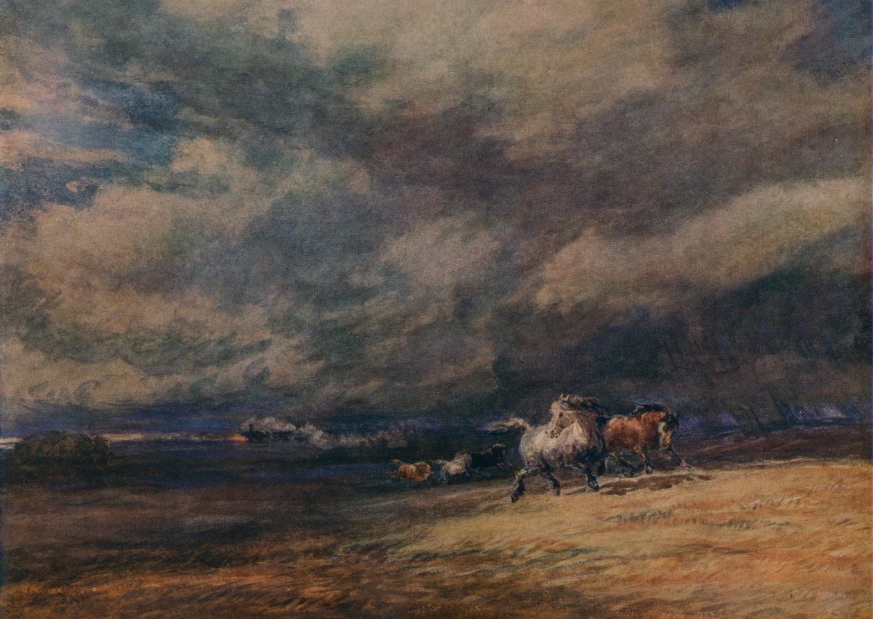 Natttoget, 1849 av David Cox the elder