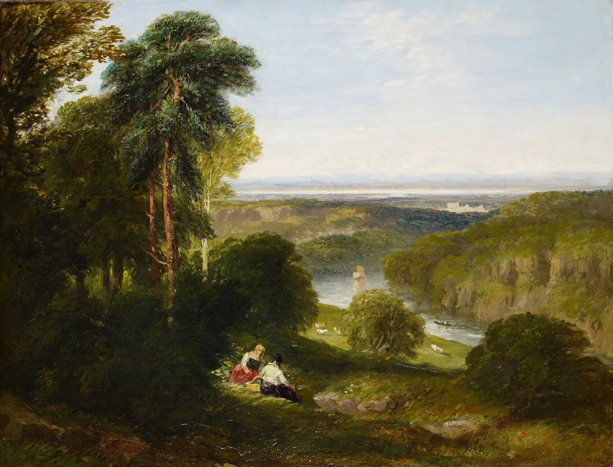 The Wyndcliffe, River Wye, 1842. av David Cox the elder