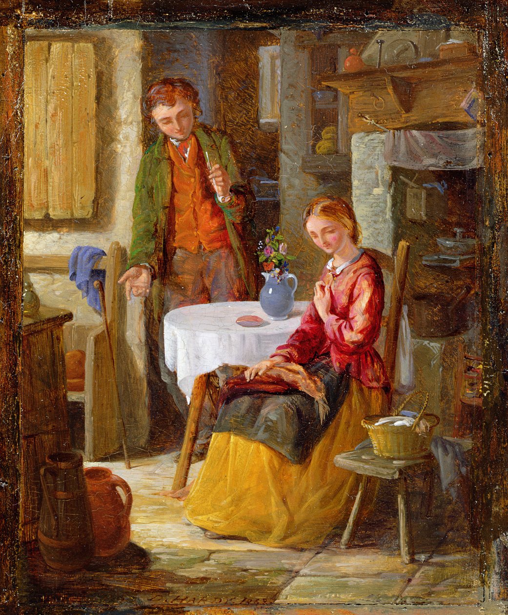 Flørt, 1869 av David Hardy