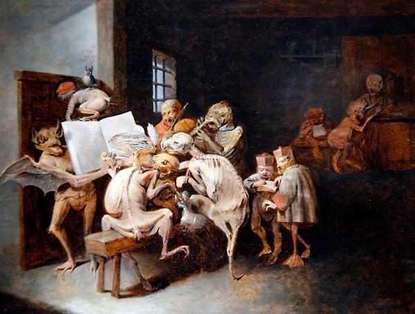 The Music Lesson (olje på panel) av David III Ryckaert