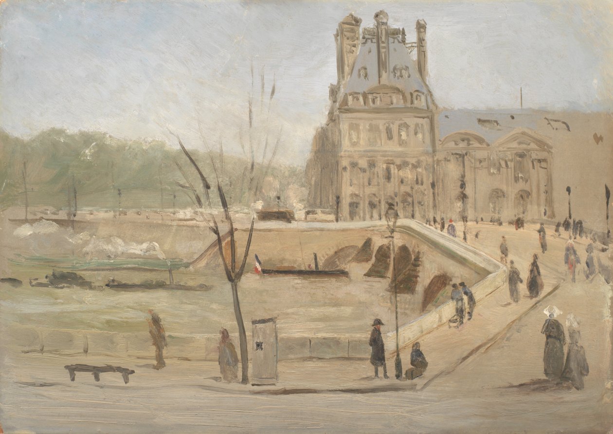 Pont Royal i Paris. Skisse av David Jacobsen