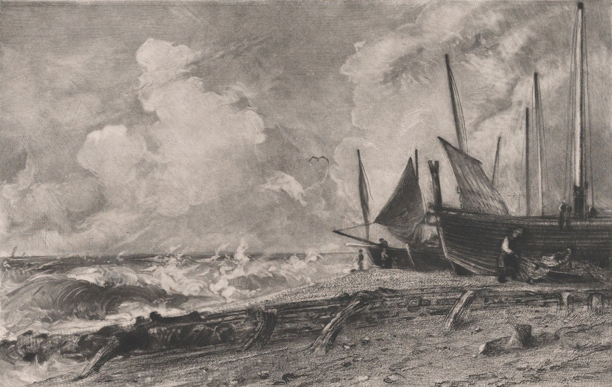 A Sea Beach, 1830. av David Lucas