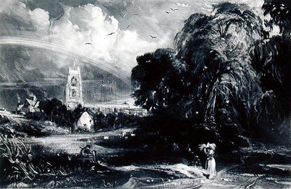 Stoke-by-Nayland, etter Constable (etsing) av David Lucas