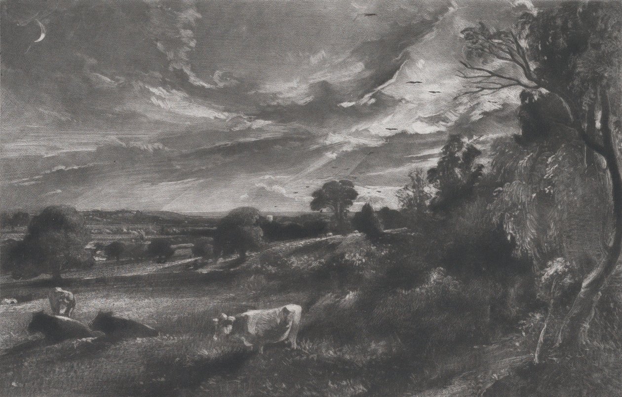 Sommerkveld, 1831. av David Lucas
