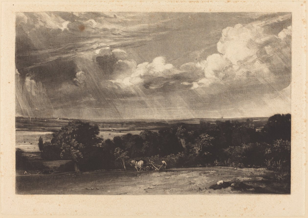 Et sommerland av David Lucas after John Constable