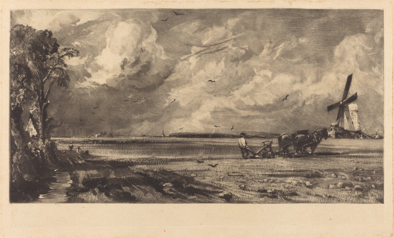 Vår av David Lucas after John Constable