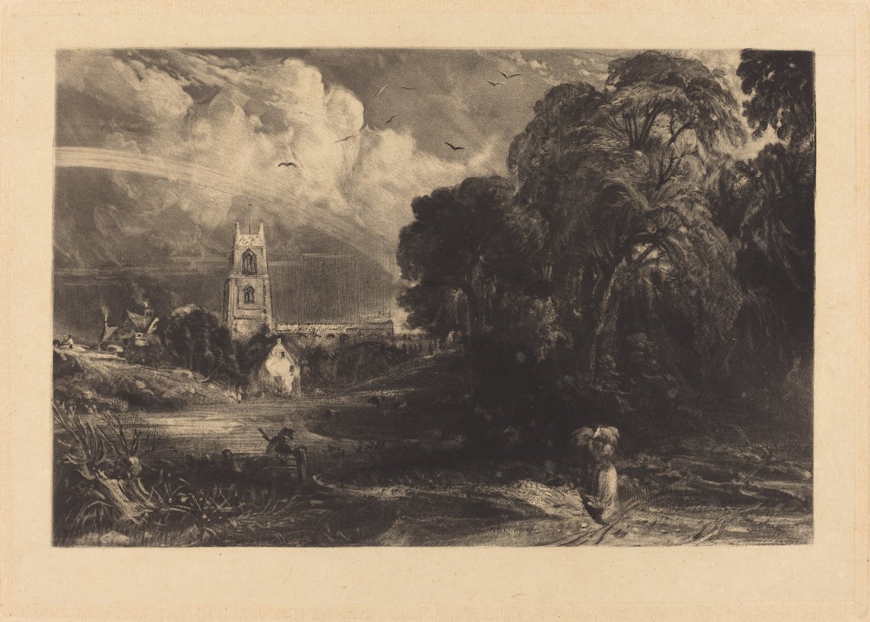 Stoke-by-Neyland av David Lucas after John Constable