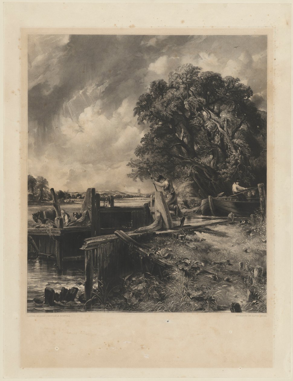 Låsen av David Lucas after John Constable