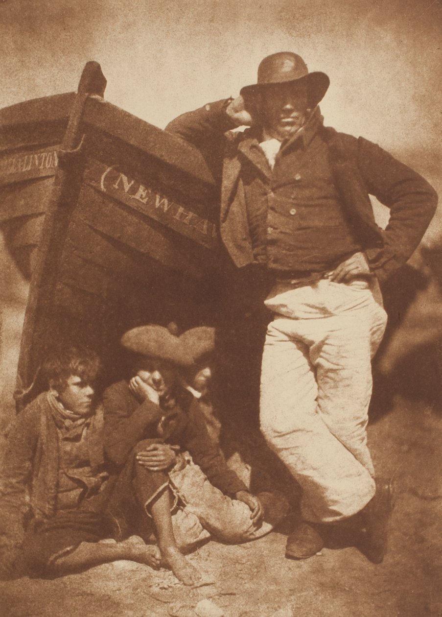 James Linton og Three Boys, Newhaven av David Octavius Hill