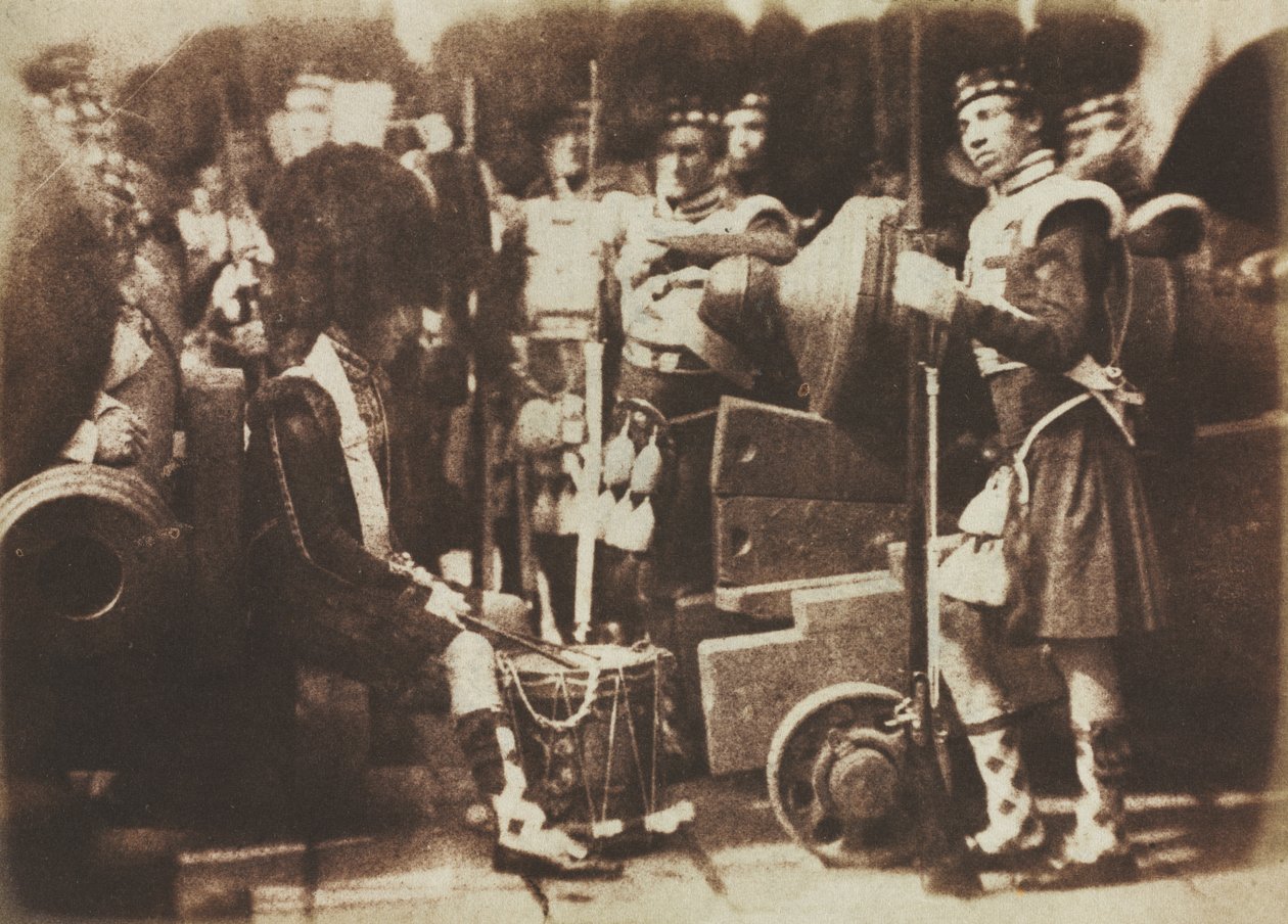 Scots Guards ved Edinburgh Castle av David Octavius Hill