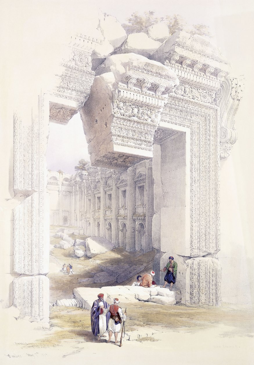 Baalbec, 7. mai 1839, ca. 1842-1849 av David Roberts