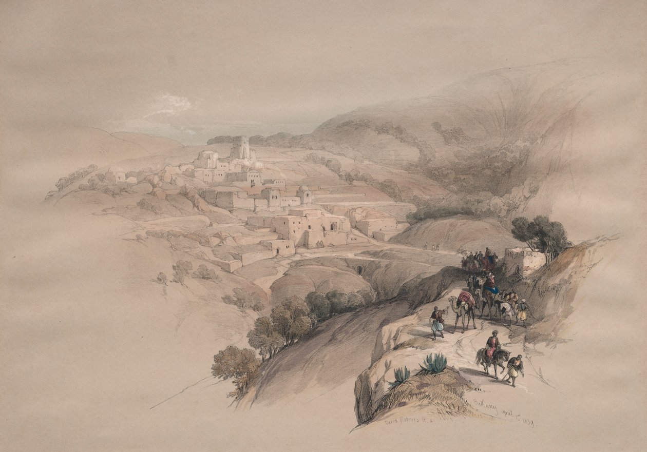 Betania, 1839. av David Roberts