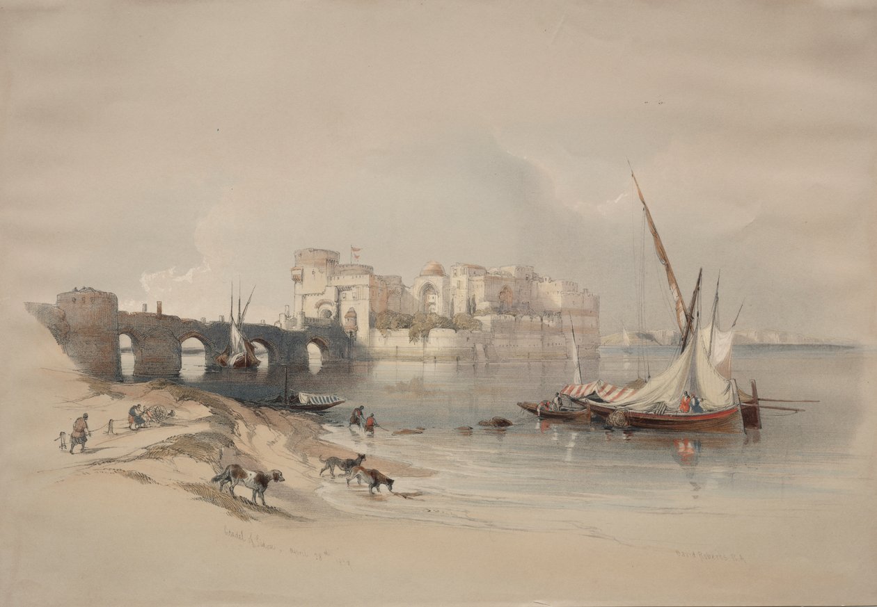 Citadellet av Sidon av David Roberts