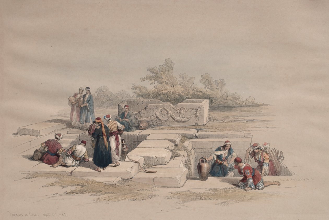 Fontene i Cana av David Roberts