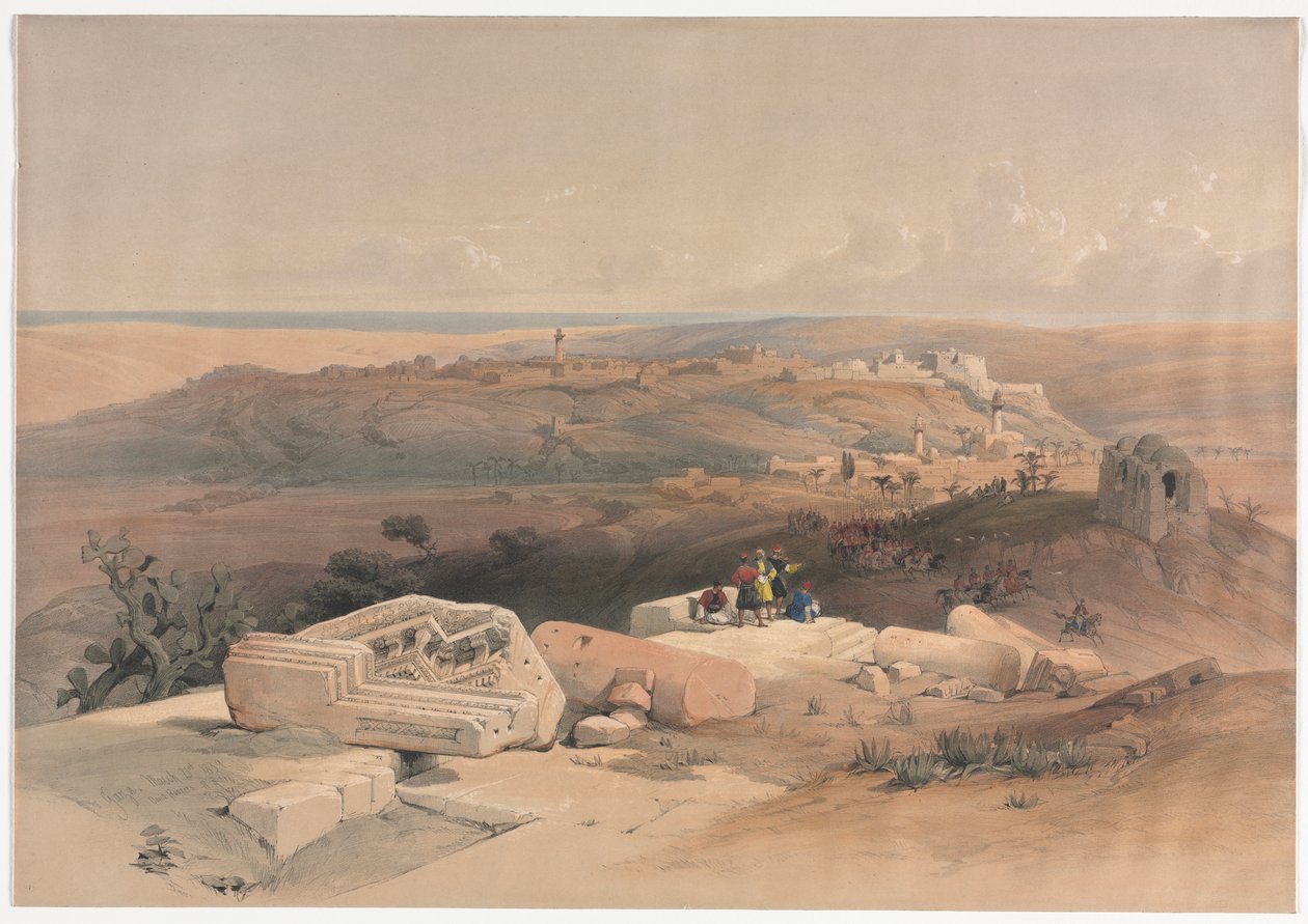 Gaza, 1839. av David Roberts