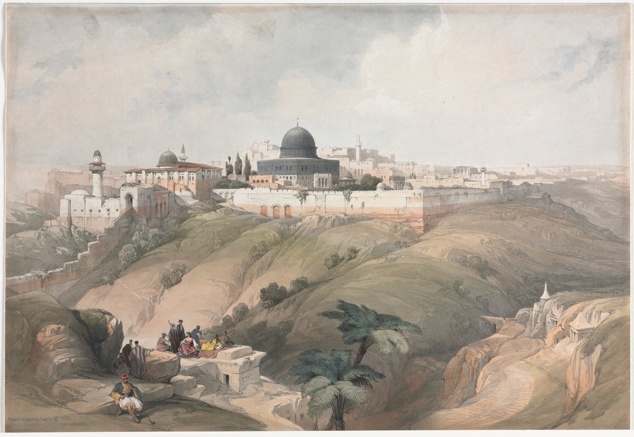Jerusalem, 1839. av David Roberts