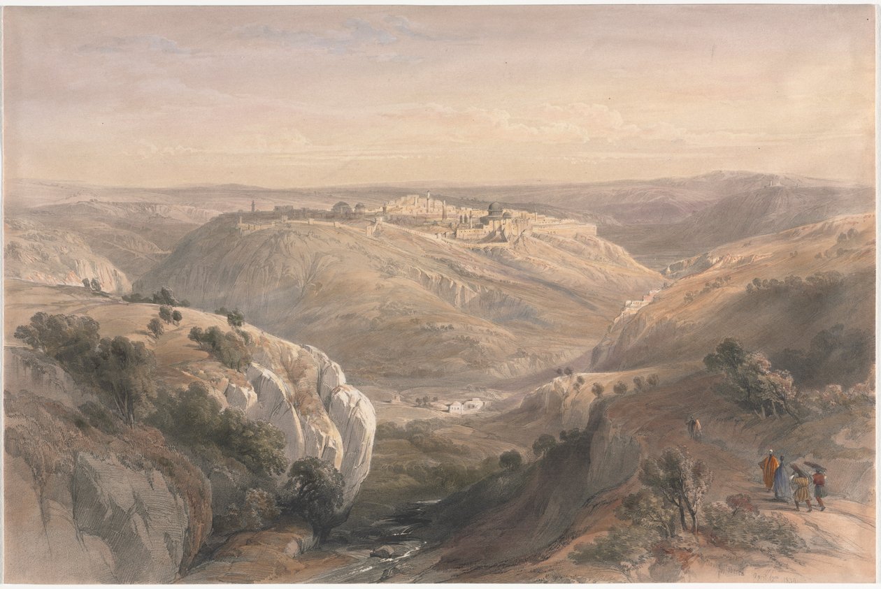 Jerusalem fra sør av David Roberts