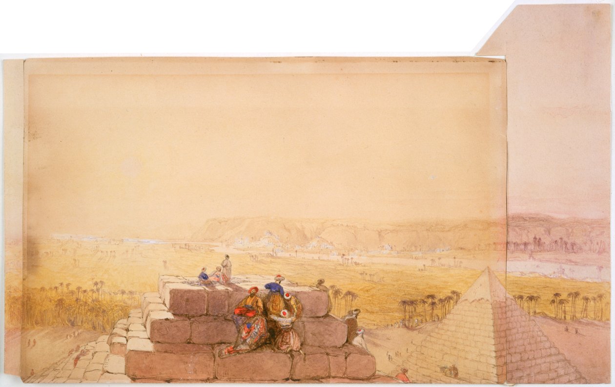 Pyramider, 1800-tallet av David Roberts