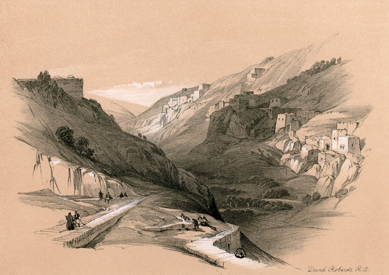The Lower Pool of Siloam, 1855. av David Roberts