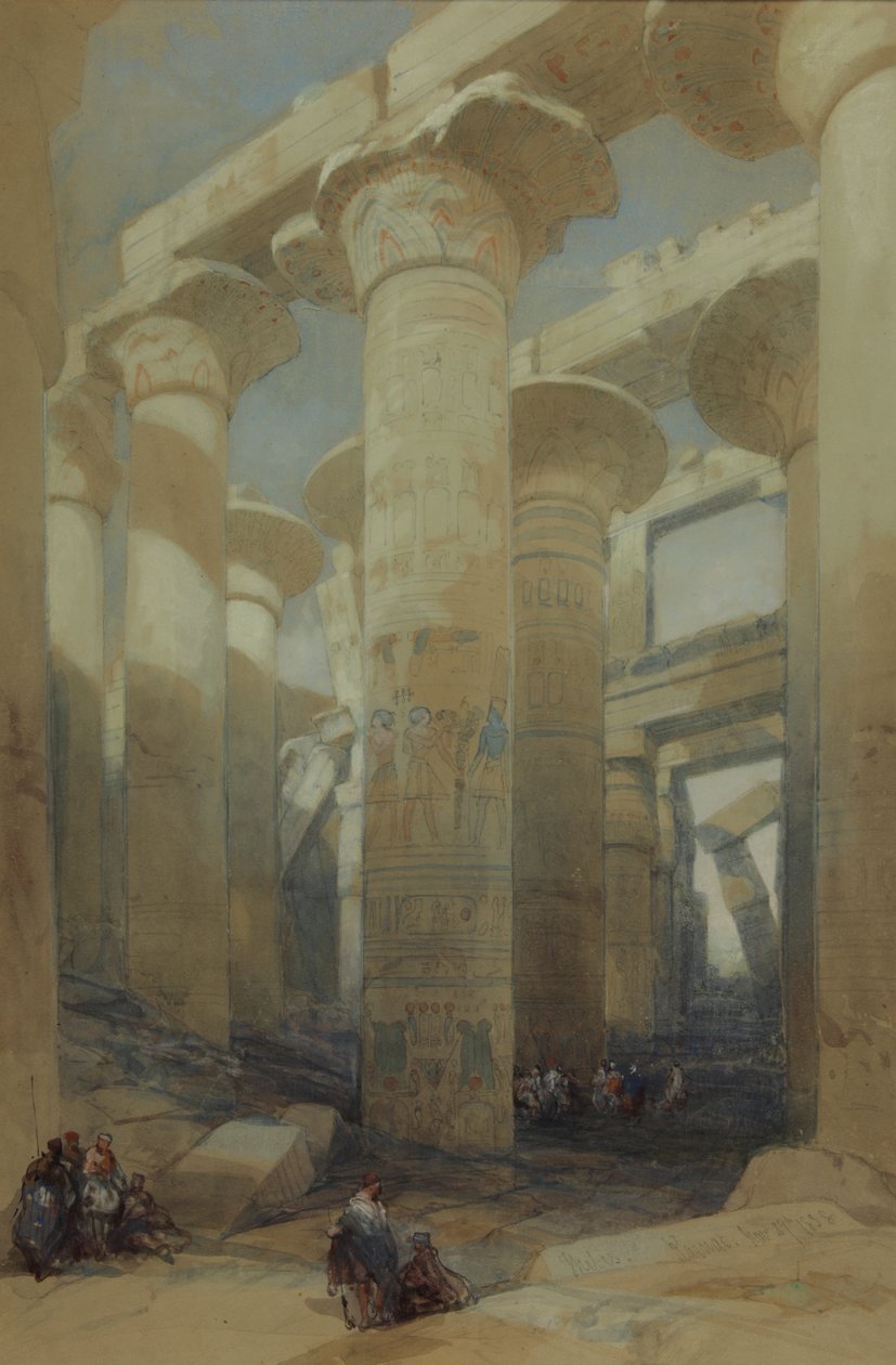 Templet, Karnak av David Roberts
