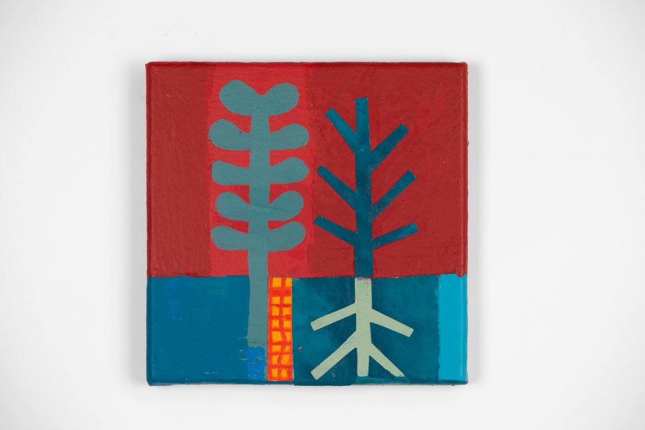 Wild Fire, 2021 (maling og collage) av David Shillinglaw