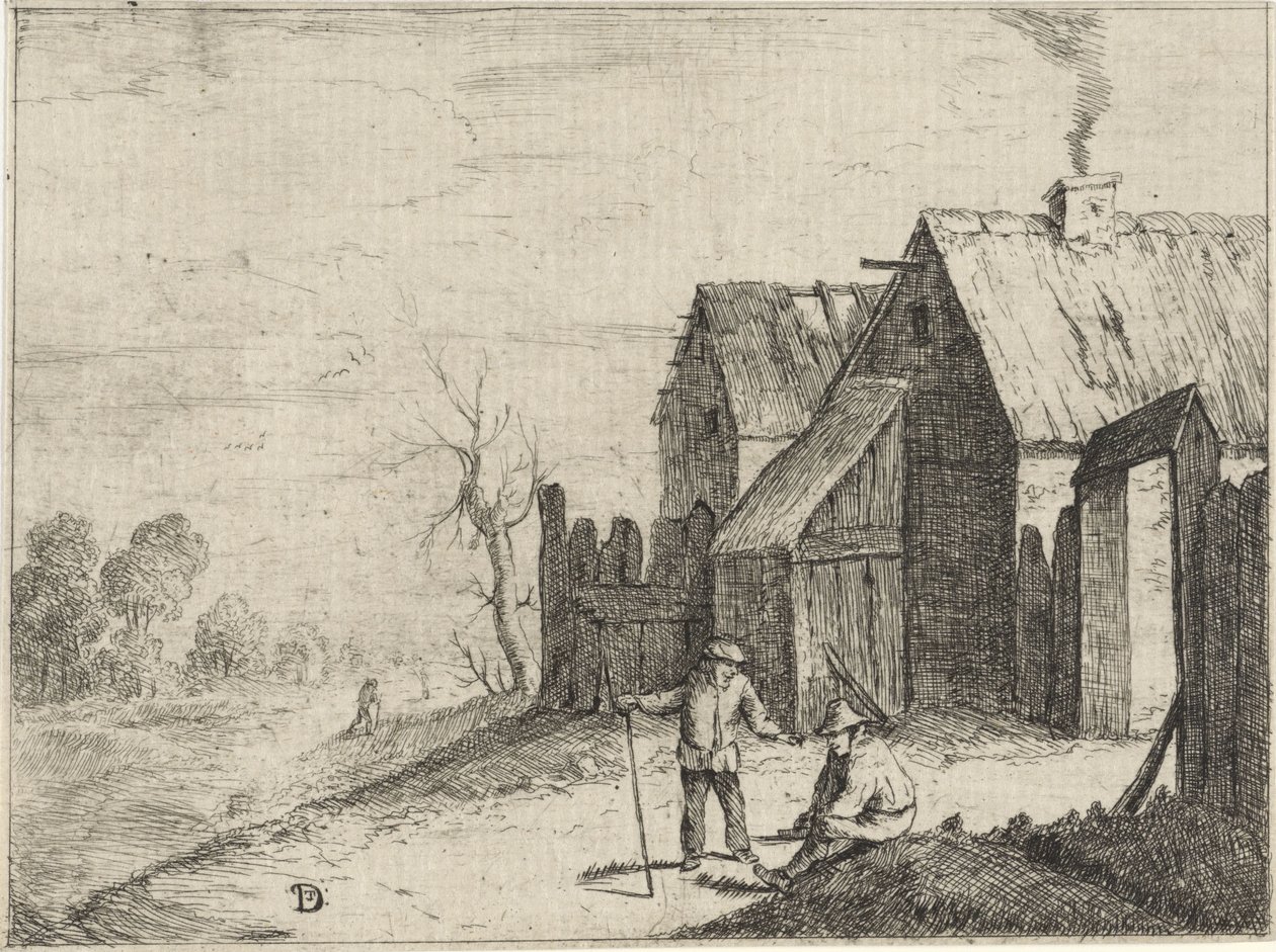 To bønder snakker av David Teniers (II)