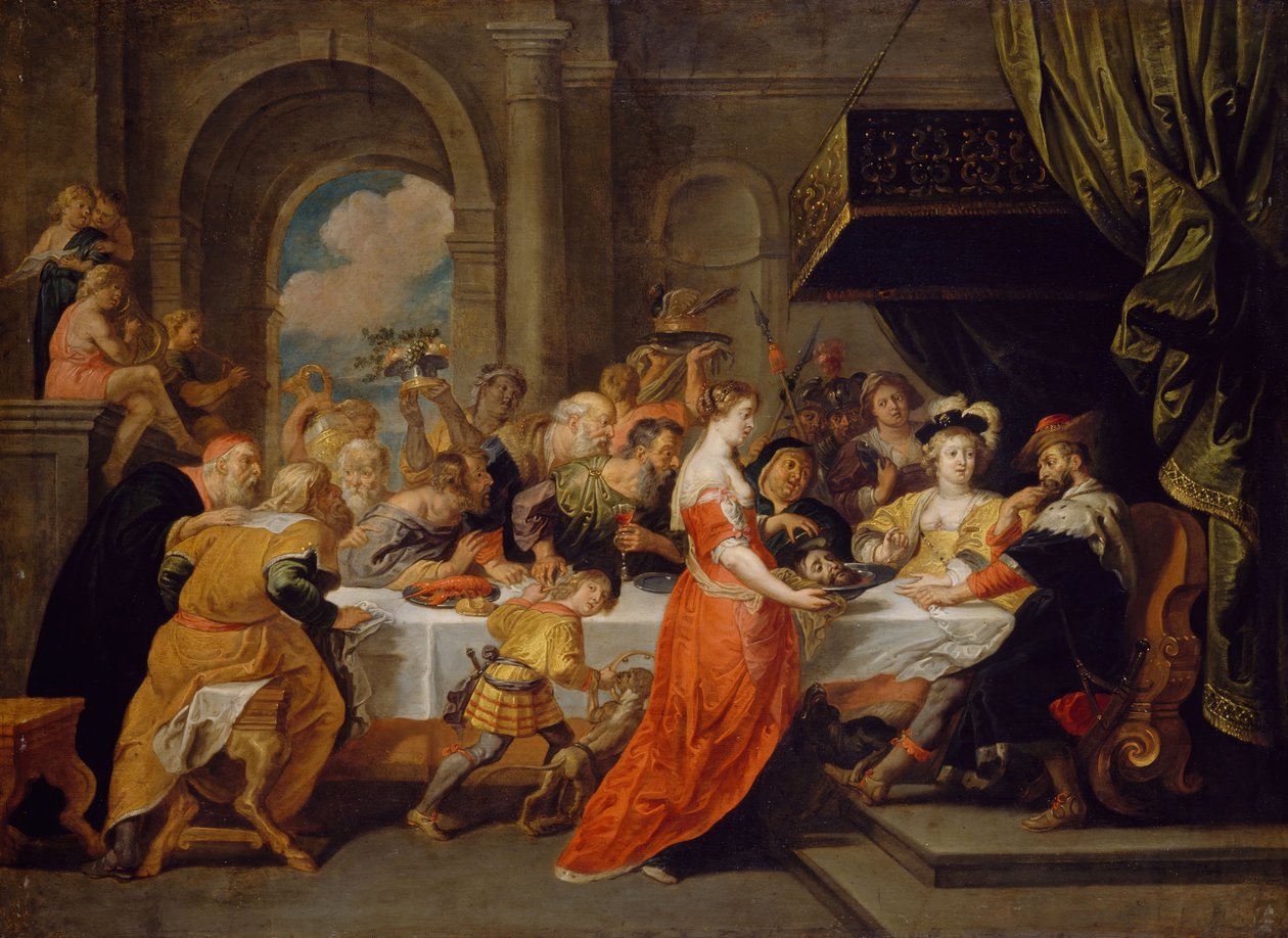 Herodes høytid, 1640-1690. av David Teniers II
