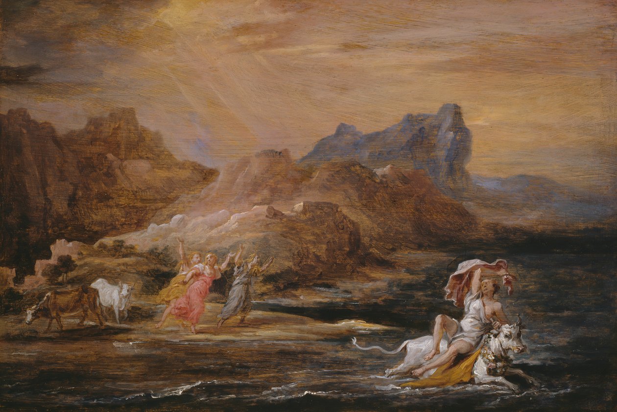 Voldtekten av Europa, 165456. av David Teniers II