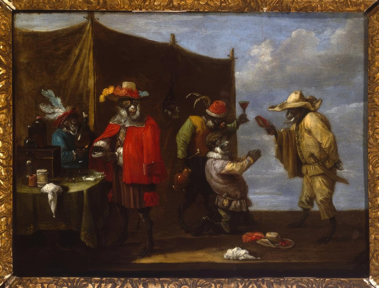 Singerie av David Teniers the Younger