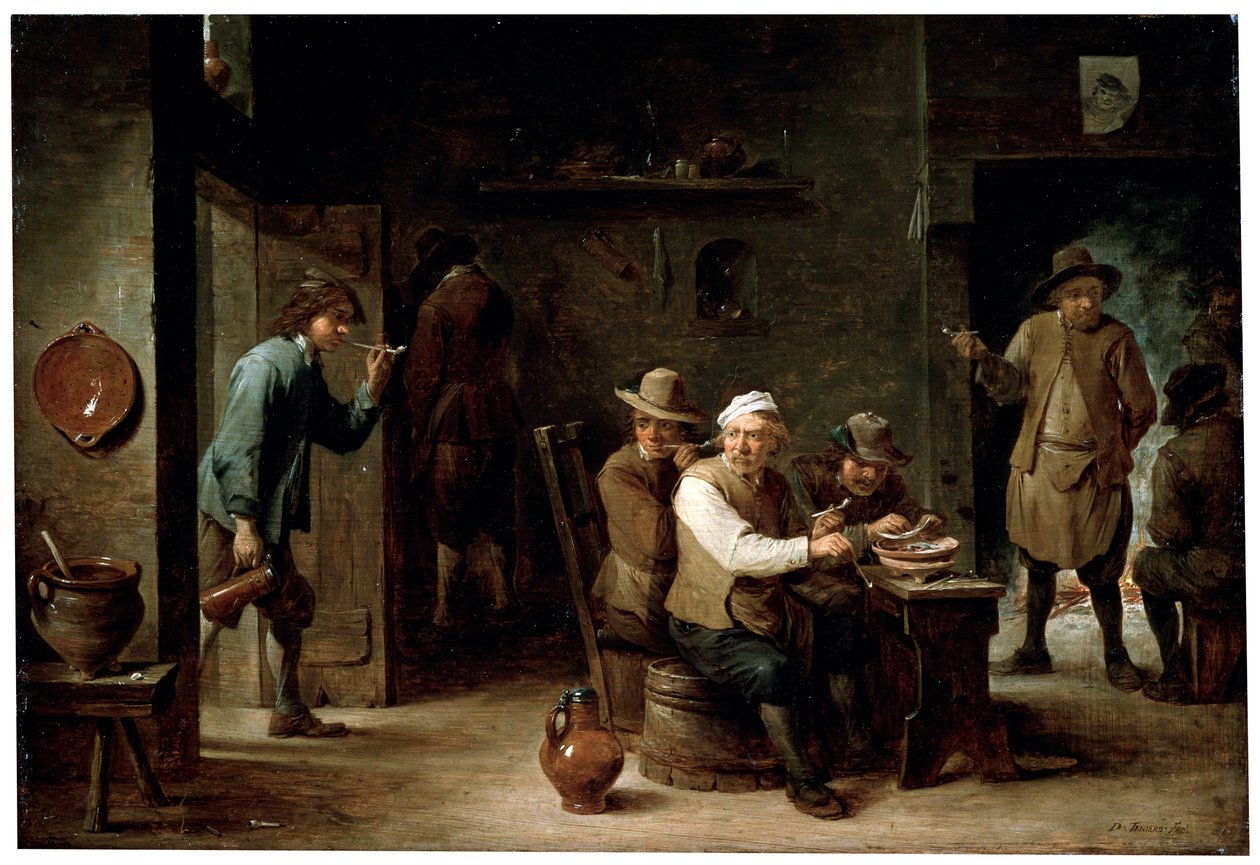 I en taverna, 1640-tallet av David Teniers the Younger