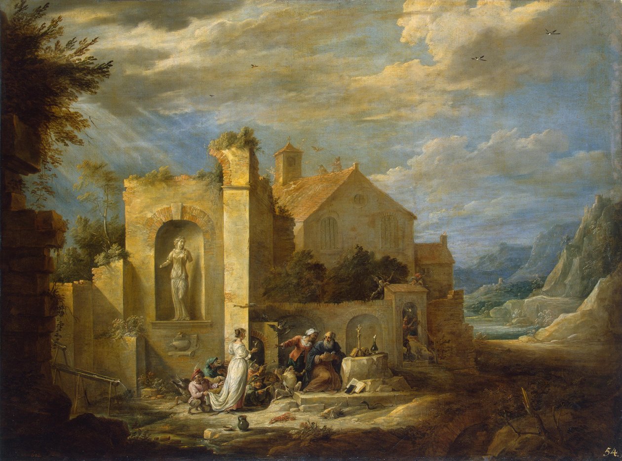 Sankt Antonius fristelse av David Teniers the Younger
