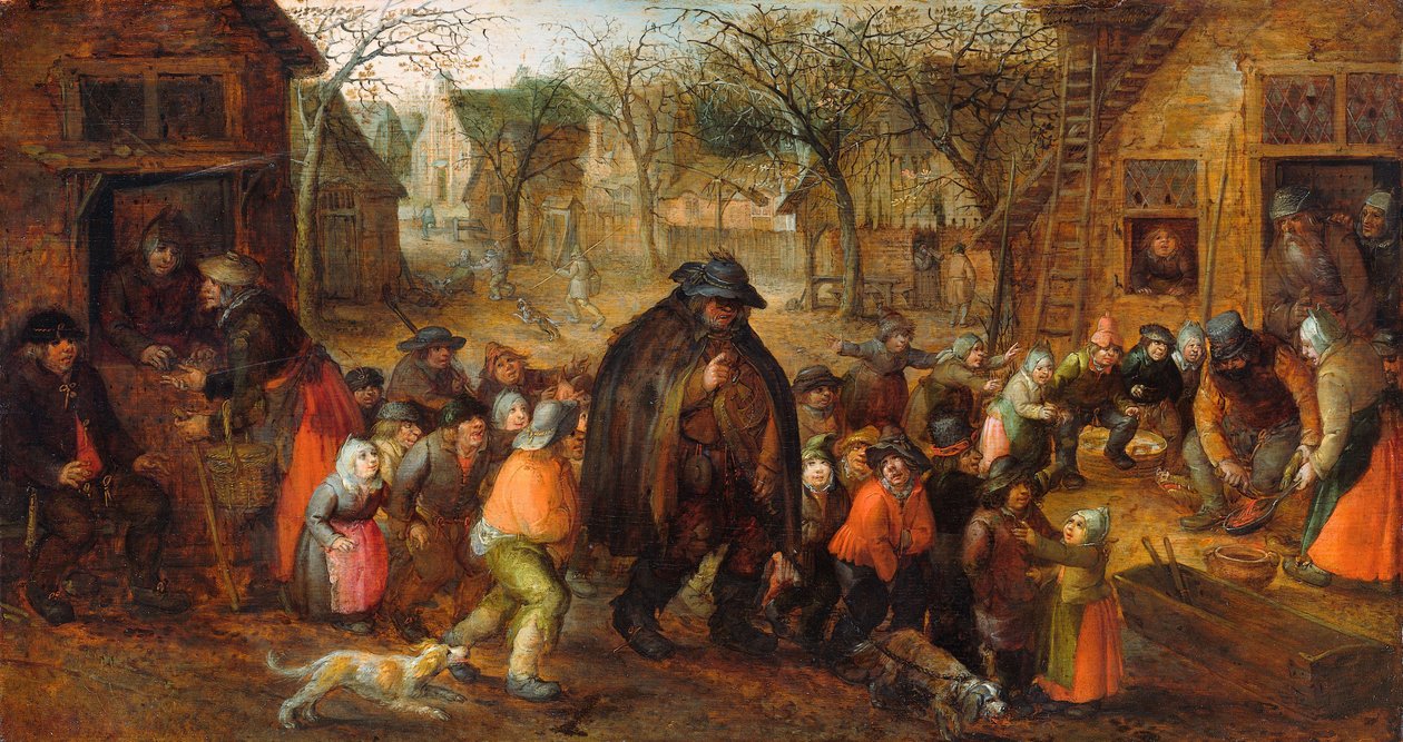Blind Hurdy-Gurdy-spiller av David Vinckboons (I)
