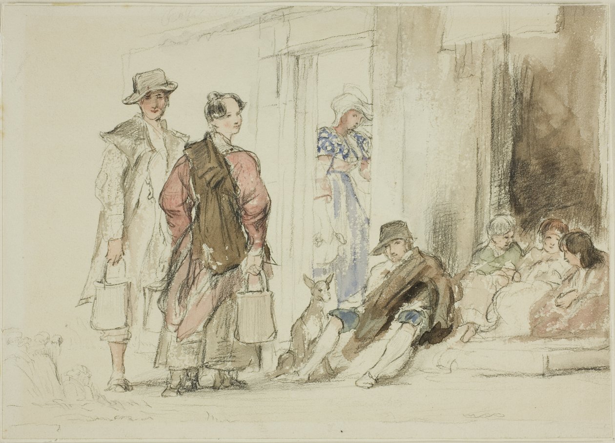 Figurer nær Doorway av David Wilkie
