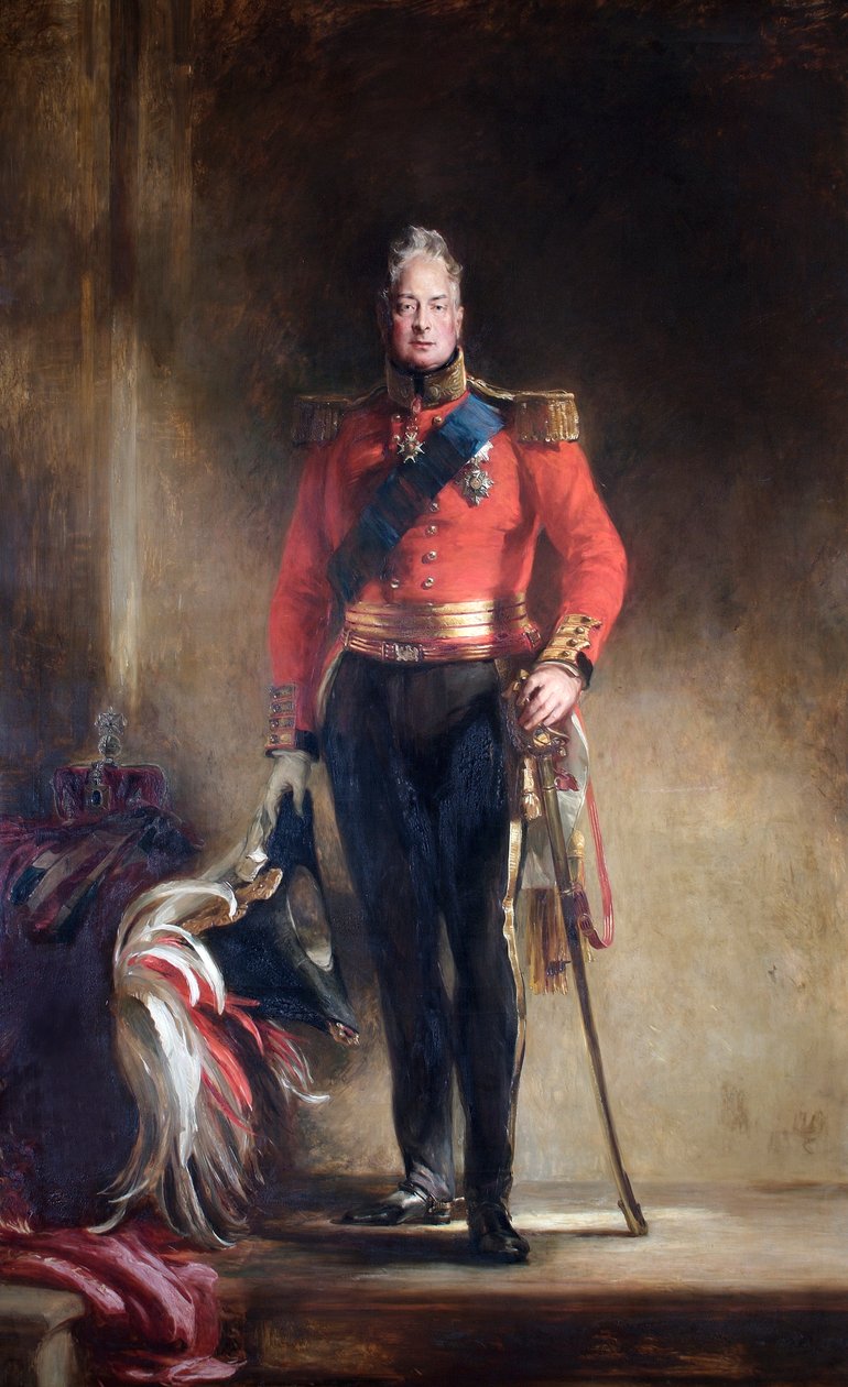 Kong William IV (olje på lerret) av David Wilkie