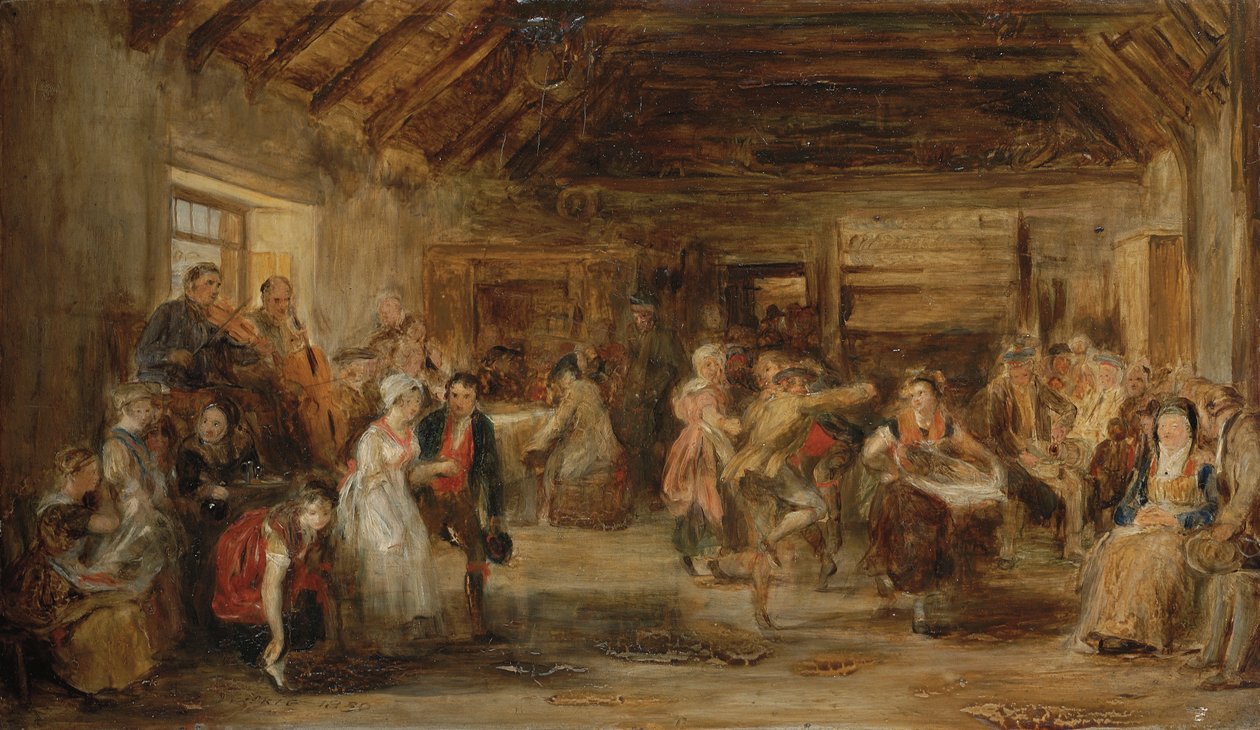 The Penny Wedding, A Sketch, 1830 av David Wilkie
