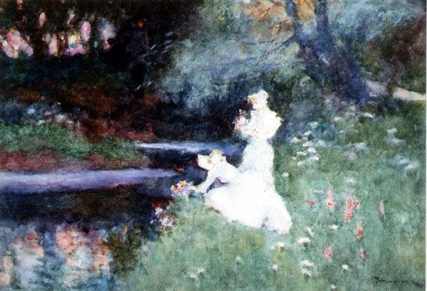 En sommerkveld av David Woodlock