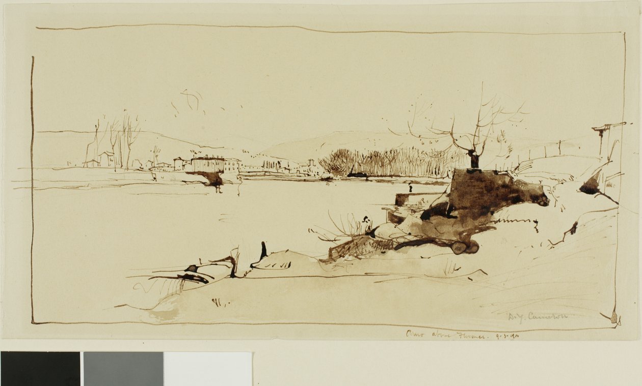 Arno over Firenze av David Young Cameron
