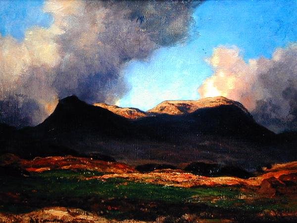 Ben Dearg (olje på lerret) av David Young Cameron