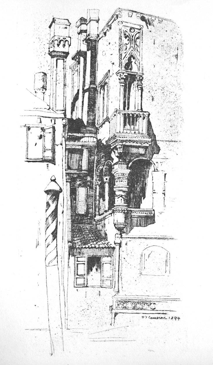 Tintorettos hus, c1894, 1925. av David Young Cameron
