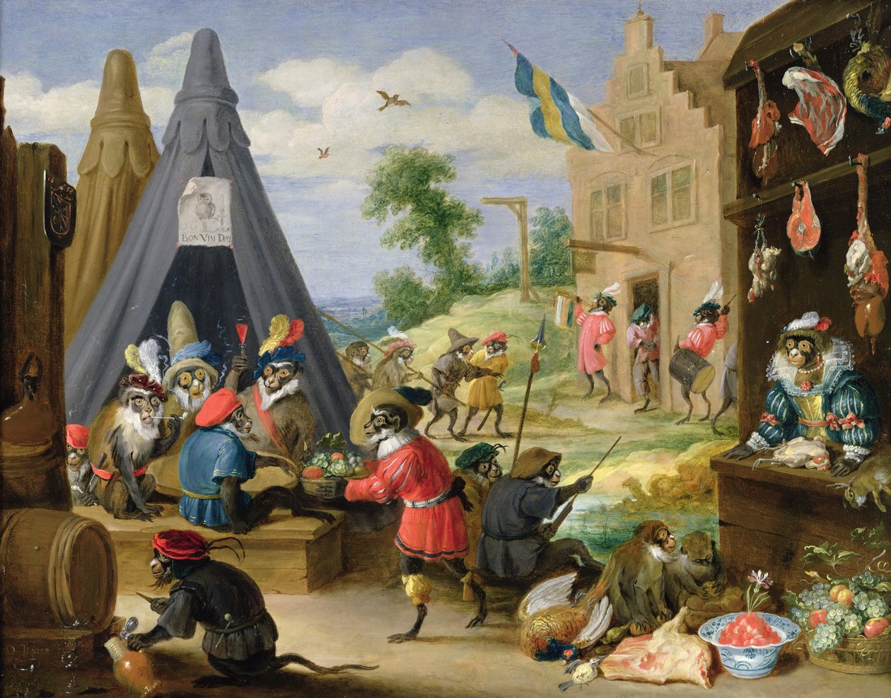 Et apekeir av David Teniers the Younger