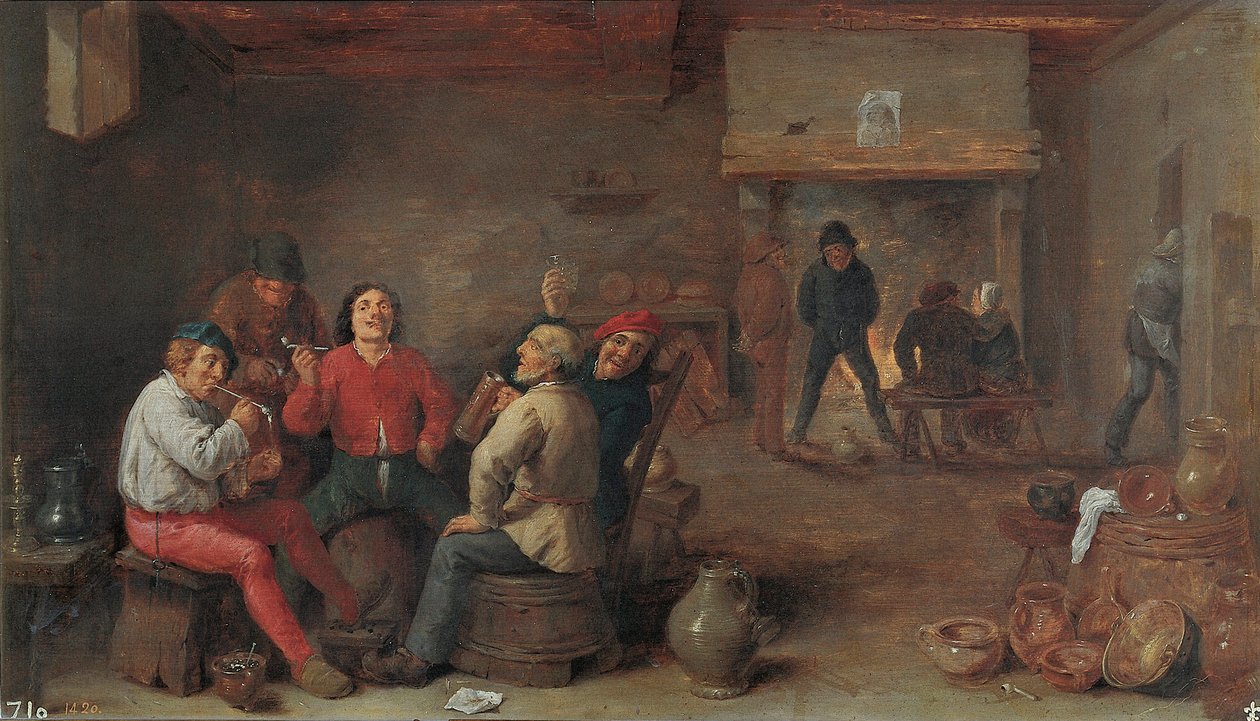 Røykere og drikkere av David Teniers the Younger