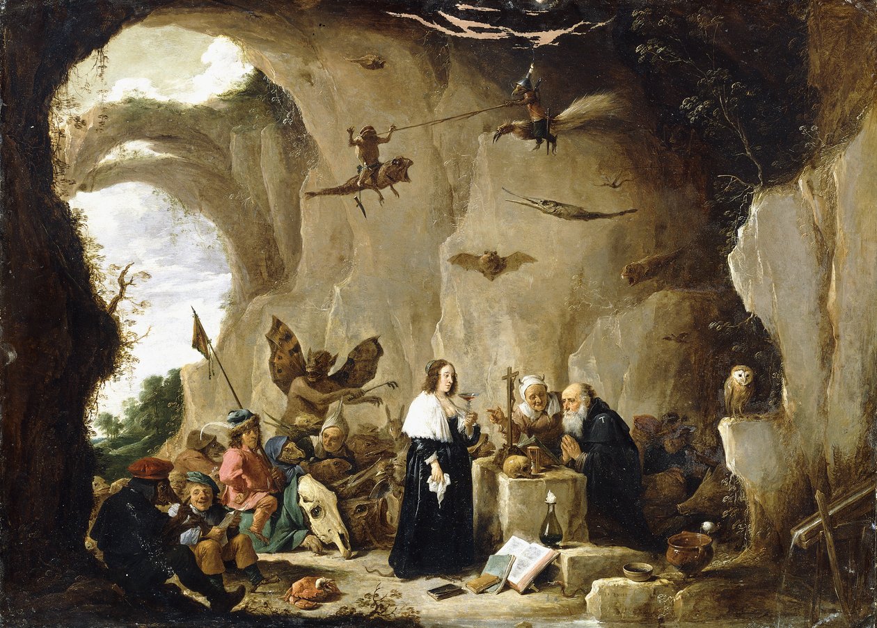 Fristelsen til Saint Anthony, av David Teniers the Younger