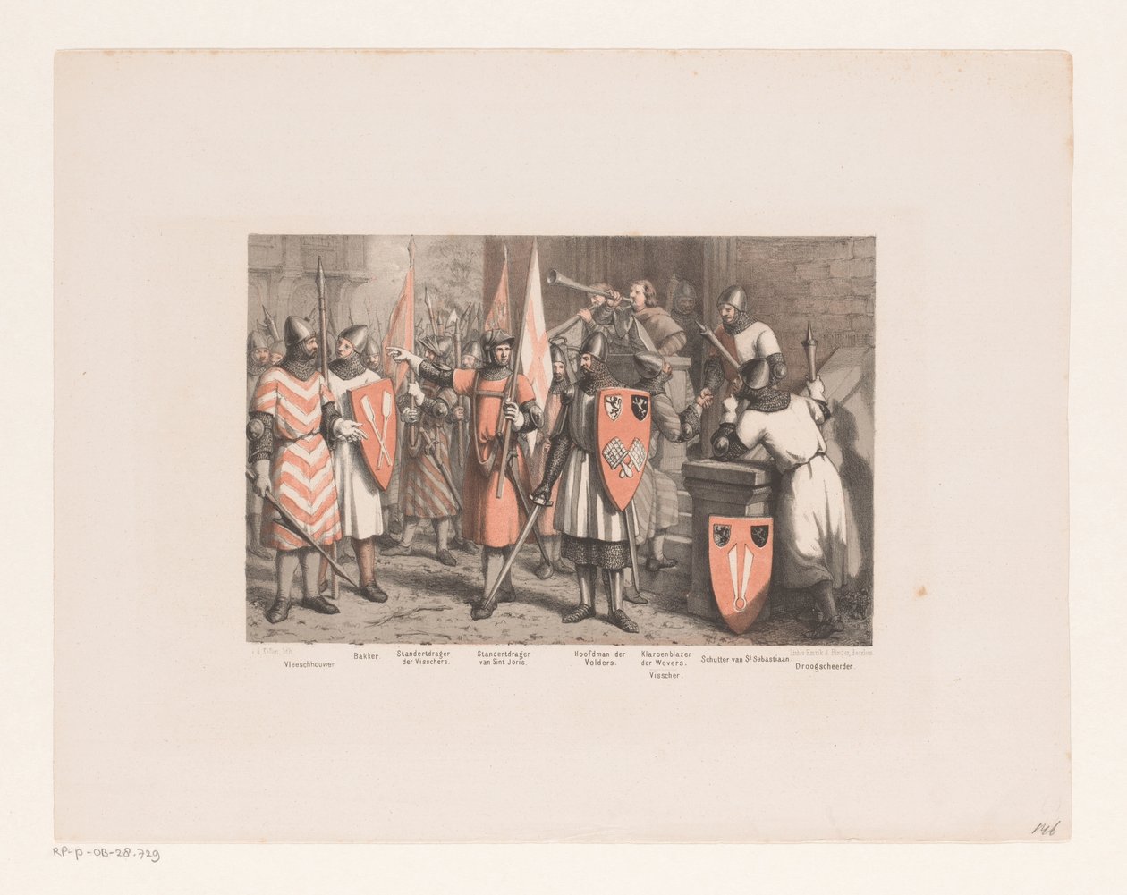 Riddere, 1200-tallet av David van der Kellen