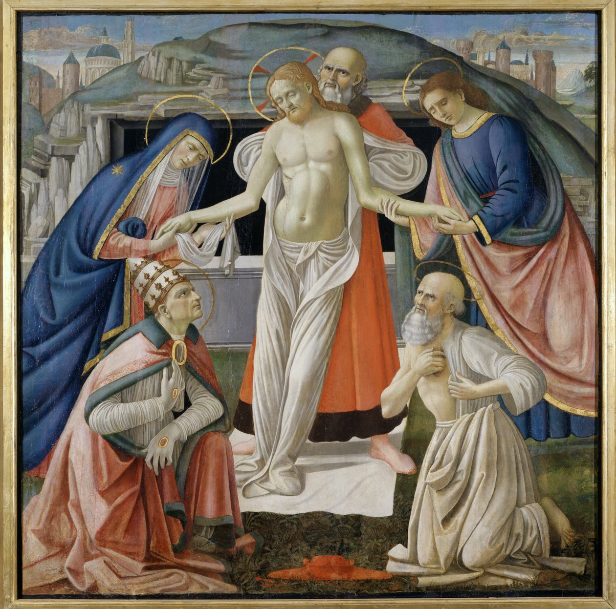 Pieta, 1479 (tempera på panel) av Davide Ghirlandaio