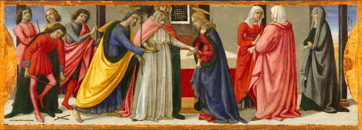 Jomfruens ekteskap, ca. 1479. av Davide Ghirlandaio